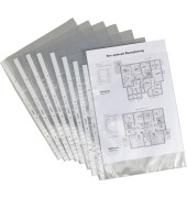 Prospekthüllen 4702-00-00 Standard, A3 transluzent genarbt, oben offen, 0,10mm