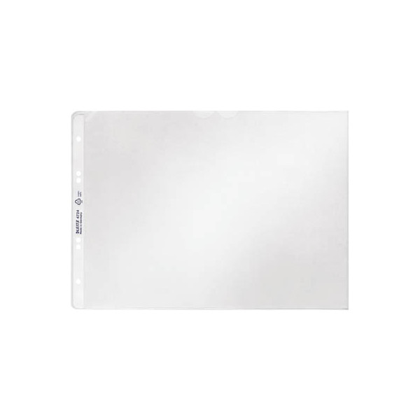 50 Stück Leitz Prospekthüllen 4724-00-03, A4 quer transluzent genarbt, oben offen, 0,13mm 4002432350315 Leitz