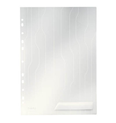 Prospekthüllen CombiFile 4726-00-03 mit Verschlußlasche, A4 transparent genarbt, oben offen, 0,20mm