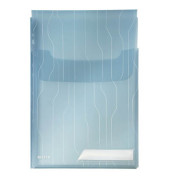 Prospekthüllen CombiFile Maxi 4727-00-35 mit Klappe, A4 transluzent genarbt, oben offen mit Klappe, 0,2mm