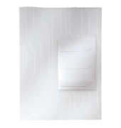 Prospekth&uuml;llen CombiFile 4729-00-03, A4 transluzent genarbt, oben offen, 0,2mm