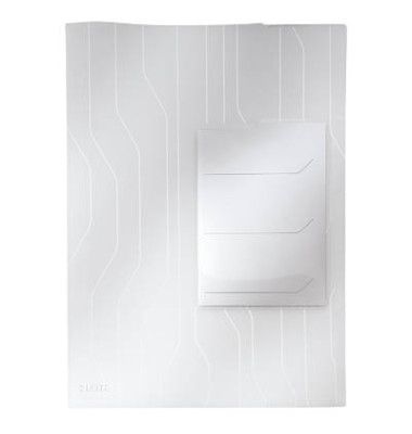 Prospekthüllen CombiFile 4729-00-03 mit Verschlußlasche, A4 transparent genarbt, oben offen, 0,20mm