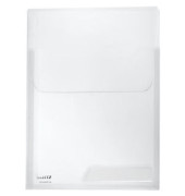 Prospekthüllen CombiFile Maxi 4731-00-02 mit Klappe, A4 glasklar glatt, oben offen mit Klappe, 0,2mm