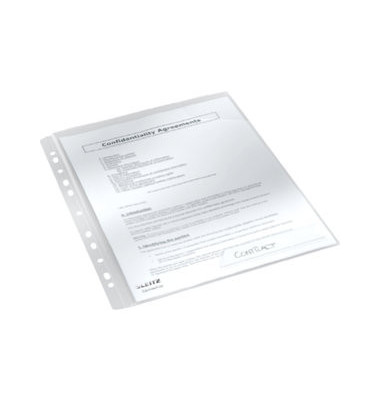 Prospekth&uuml;llen CombiFile Hardback 4732-00-02 mit Verschlu&szlig;lasche, A4 glasklar glatt, oben offen, 0,2mm