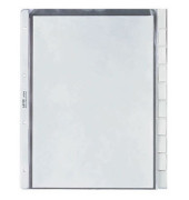 Prospekthüllen 4754-00-03 mit Register, A4 transluzent genarbt, oben offen, 0,13mm