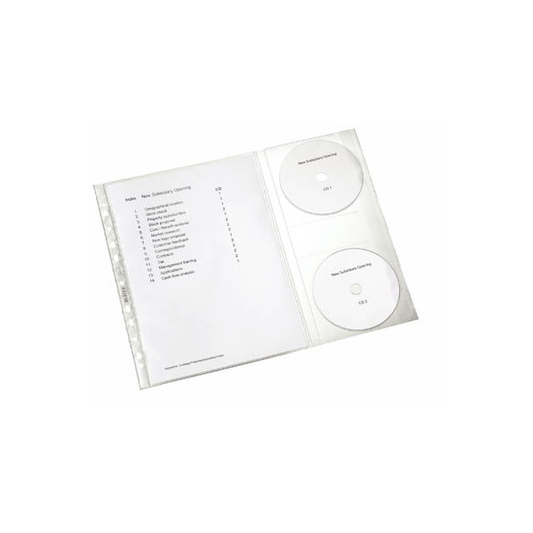 4002432363407 - Prospekthüllen 4761-30-03 rechts mit CD-Klappe A4 transluzent genarbt oben offen 012mm 4002432363407 5 Stück