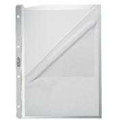 Prospekth&uuml;llen 4780-00-03, A4 transluzent genarbt, oben & links offen, 0,13mm