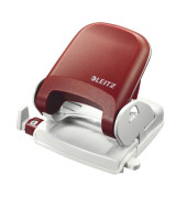 Bürolocher New NeXXt 5005-00-25, rot, bis 2,5mm 25 Blatt, mit Anschlagschiene