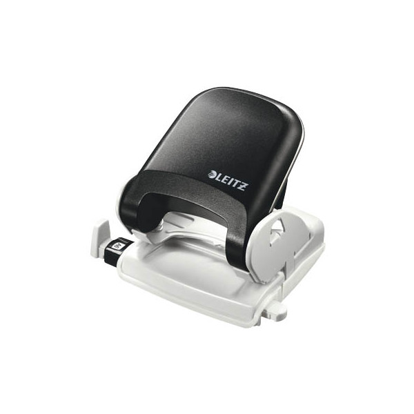 4002432354535 - Bürolocher New NeXXt 5005-00-95 schwarz bis 25mm 25 Blatt mit Anschlagschiene 4002432354535 Leitz