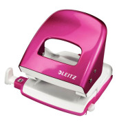 Bürolocher New NeXXT WOW 5008-10-23, pink-metallic, bis 3mm 30 Blatt, mit Anschlagschiene