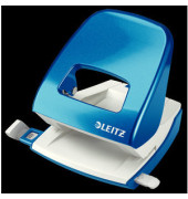 Bürolocher New NeXXT WOW 5008-10-36, blau metallic, bis 3mm 30 Blatt, mit Anschlagschiene