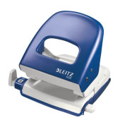 Bürolocher New NeXXT 5008-00-35, blau, bis 3mm 30 Blatt, mit Anschlagschiene