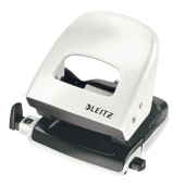 Bürolocher New NeXXT 5008-00-85, lichtgrau, bis 3mm 30 Blatt, mit Anschlagschiene