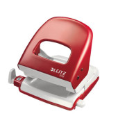 Bürolocher New NeXXT 5008-00-25, rot, bis 3mm 30 Blatt, mit Anschlagschiene