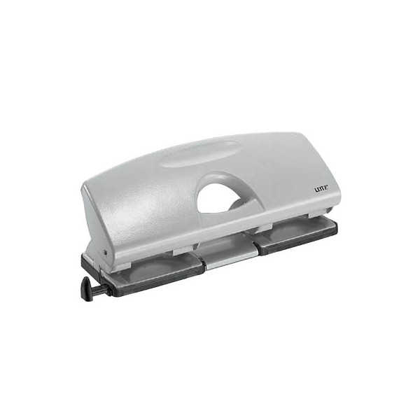 4002432310364 - 4-fach-Locher 5012 5012-00-85 grau bis 25mm 25 Blatt mit Anschlagschiene 4002432310364 Leitz