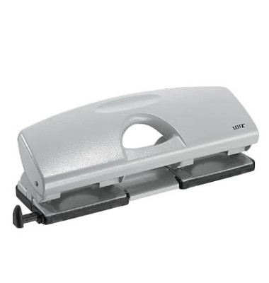 4-fach-Locher 5022 5022-00-85, grau, bis 1,6mm 16 Blatt, mit Anschlagschiene