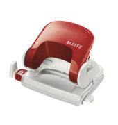 Bürolocher New NeXXT 5038-00-25, rot, bis 1,6mm 16 Blatt, mit Anschlagschiene