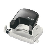 Bürolocher New NeXXT 5038-00-95, schwarz, bis 1,6mm 16 Blatt, mit Anschlagschiene