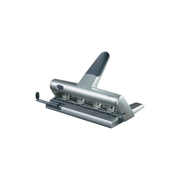 4002432364046 - 4-fach-Locher Akto 5114-00-84 silber bis 3mm 30 Blatt mit Anschlagschiene 4002432364046 Leitz