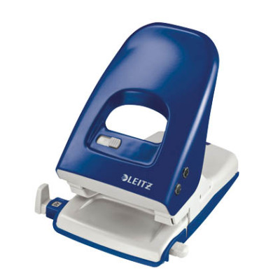 Registraturlocher NeXXt 5138-00-35 blau bis 4mm 40 Blatt mit Anschlagschiene