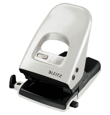 Registraturlocher New NeXXt 5138-00-85, grau, bis 4mm 40 Blatt, mit Anschlagschiene