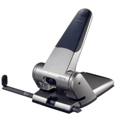 Registraturlocher 5180-00-84 grau bis 6,3mm 63 Blatt mit Anschlagschiene