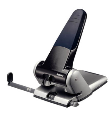 Registraturlocher 5180 5180-00-95, schwarz, bis 6,5mm 65 Blatt, mit Anschlagschiene