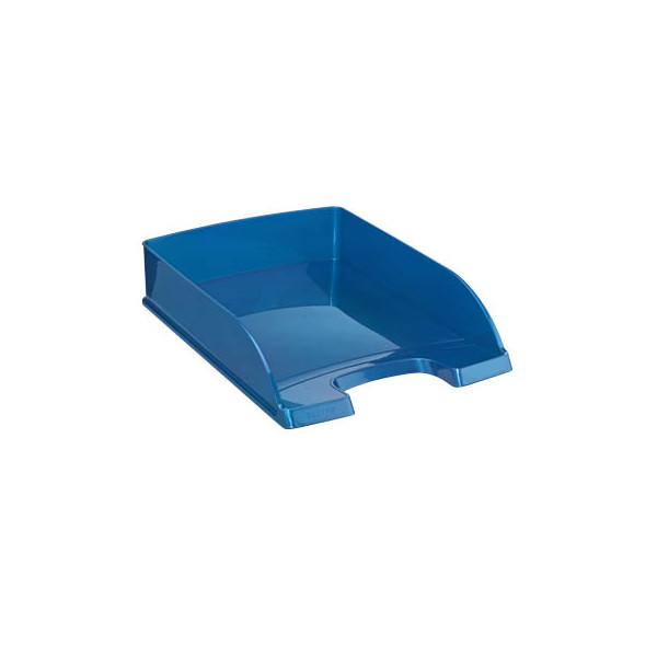 4002432394463 - Briefablage WOW 5226-30-36 A4   C4 blau metallic Kunststoff stapelbar 4002432394463 Leitz