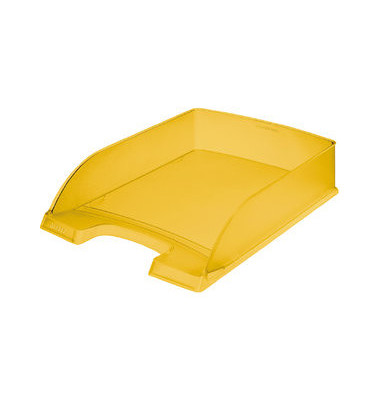 Briefablage Plus 5227-00-10 A4 / C4 gelb-transparent Kunststoff stapelbar