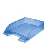 Briefablage Plus 5227-00-34 A4 / C4 blau-transparent Kunststoff stapelbar