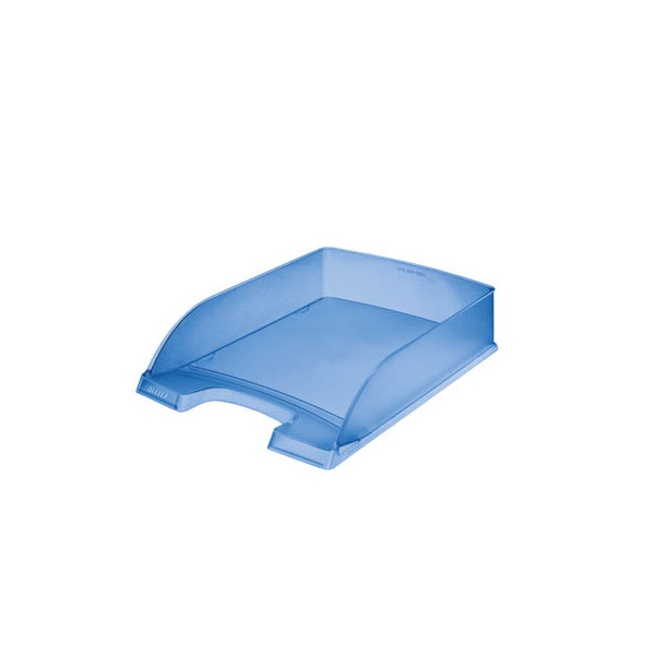 4002432398690 - Briefablage Plus 5227-00-34 A4   C4 blau-transparent Kunststoff stapelbar 4002432398690 Leitz