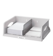 Briefablage Sorty 5230-00-85, A4/C4 quer, grau, Polystyrol (PS) stapelbar