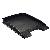 Briefablage Plus Flach 5237-00-95 A4 / C4 schwarz Kunststoff stapelbar