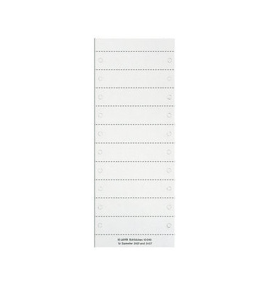 Beschriftungsschilder blanko weiß 92 x 21mm