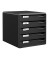 Schubladenbox Post-Set 5293-00-95 schwarz/schwarz 5 Schubladen geschlossen