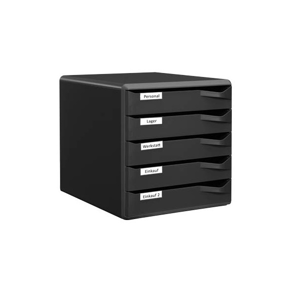 4002432363377 - AKTION LEITZ Schubladenbox Post-Set  schwarz 52930095 DIN A4 mit 5 Schubladen 1 St mit Prämie nach Registrierung