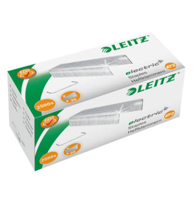 Heftklammern Electric E2, 5569-00-00, Stahldraht verzinkt, Heftleistung 20 Blatt
