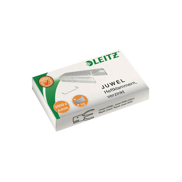 4002432396689 - Heftklammern Juwel Power Performance Juwel 4mm 5640-00-00 Stahldraht verzinkt Heftleistung 12 Blatt max 4002432396689 2000 Stück