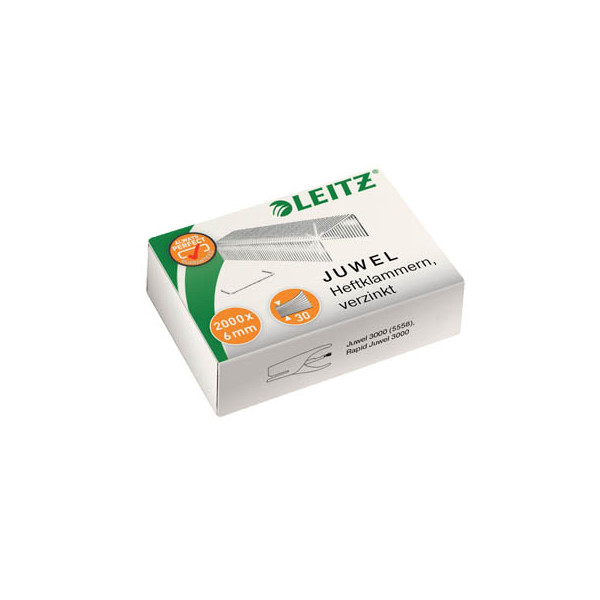 4 mm verzinkt 2000 Stück Leitz Heftklammern Juwel