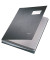 Unterschriftenmappe Unterschriftsmappe 5700 5700-00-95, A4 20 F&auml;cher Hartpappe, Kunststoff schwarz + grau