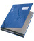 Unterschriftenmappe Design 5745 5745-00-35, A4 18 Fächer Hartpappe, Kunststoff blau + grau