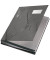 Unterschriftenmappe Design 5745 A4 Kunststoff grau mit Einsteckschild 18 Fächer