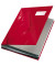 Unterschriftenmappe 5745-00-25, A4 18 F&auml;cher Graupappe rot + grau