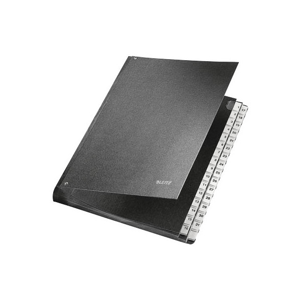 4002432311705 - Pultordner 5831-00-95 5831 Hartpappe Schwarz DIN A4 Anzahl der Fächer 32 1-31