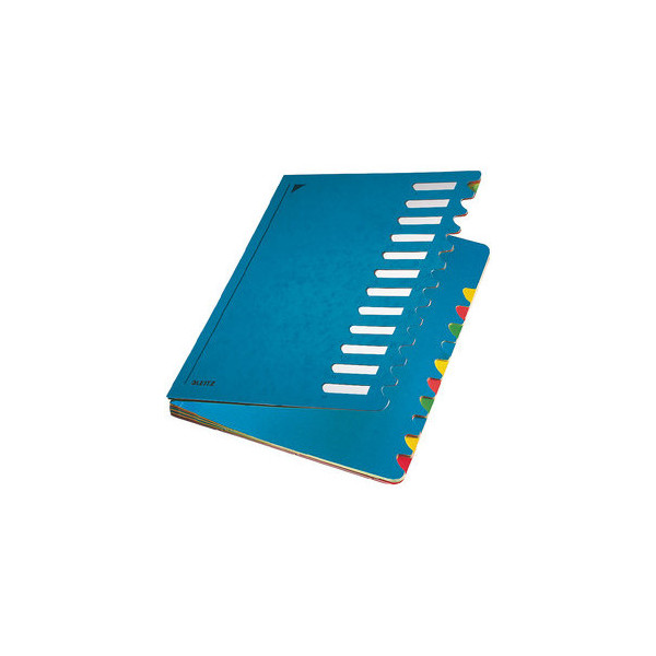 Leitz Ordnungsmappe Deskorganizer Color 5912-00-35, 12-teilig blanko, blau, Din A4, 12 Fächer 4002432341047 Leitz