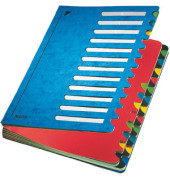 Ordnungsmappe Deskorganizer Color 5914-00-35, 24-teilig blanko, blau, A4, 24 F&auml;cher