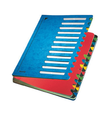 Ordnungsmappe Deskorganizer Color 5914-00-35, 24-teilig blanko, blau, A4, 24 F&auml;cher