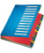 Ordnungsmappe Deskorganizer Color 5914-00-35, 24-teilig blanko, blau, A4, 24 F&auml;cher
