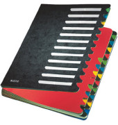 Ordnungsmappe Deskorganizer Color 5914-00-95, 24-teilig blanko, schwarz, Din A4, 24 F&auml;cher