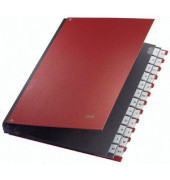 Pultordner 5924-00-25, A-Z, rot, A4, 20 F&auml;cher